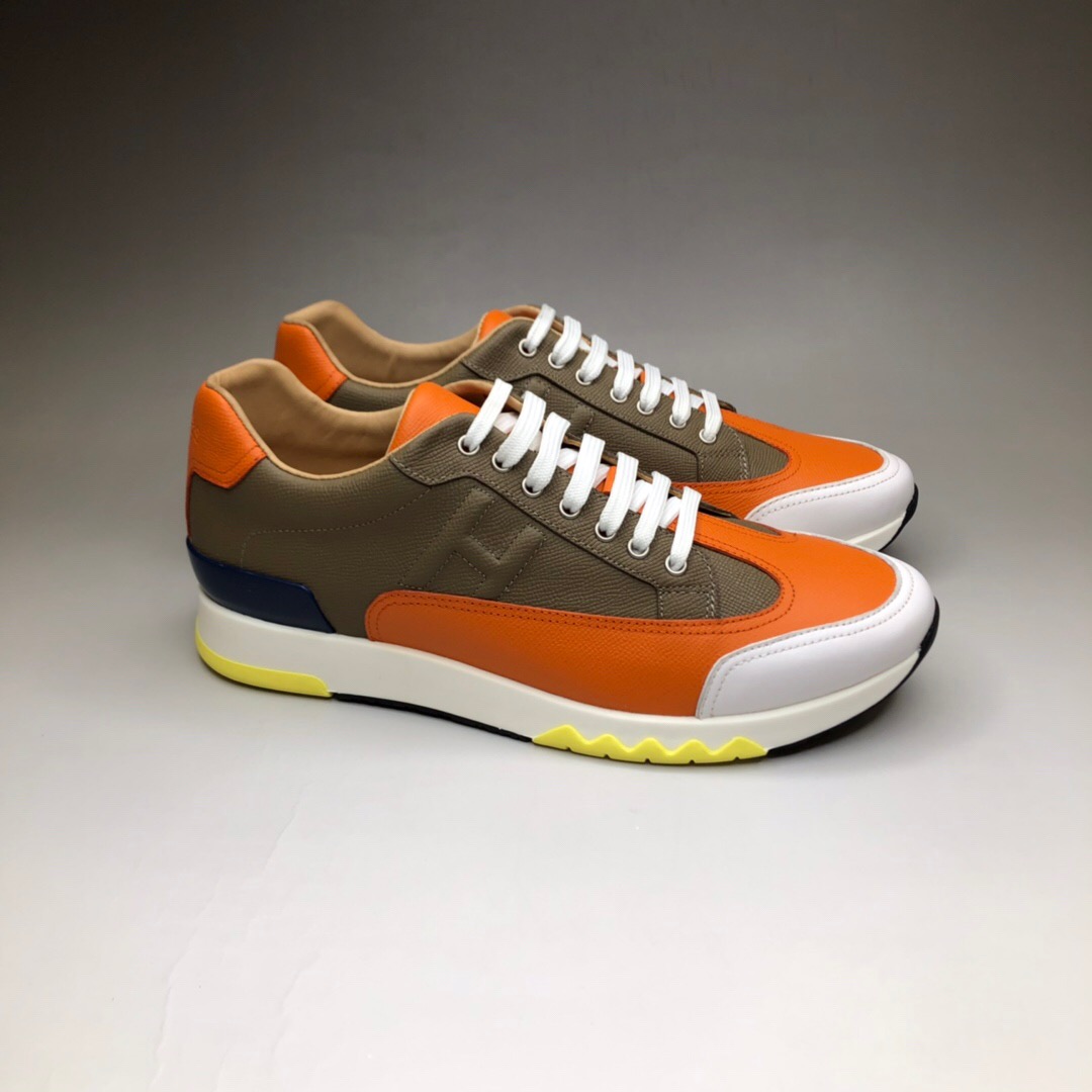 HERMES 에르메스 트레일 스니커 수입 소가죽 Trail sneaker H191395ZH35430